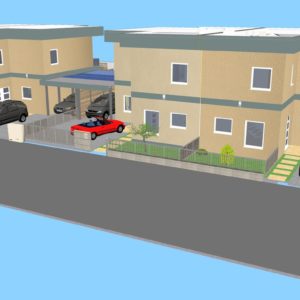 Haus 1, 2, 3, 4 Nordansicht