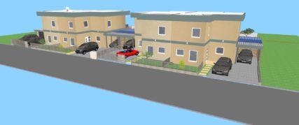 Haus 1, 2, 3, 4 Nordansicht