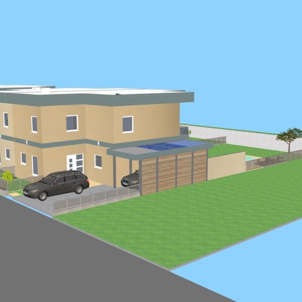 Haus 1, 2, 3, 4 Nordwestansicht