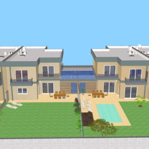 Haus 1, 2, 3, 4 Südansicht