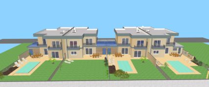 Haus 1, 2, 3, 4 Südansicht