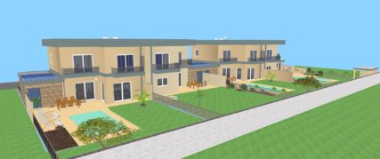 Haus 1, 2, 3, 4 Westansicht